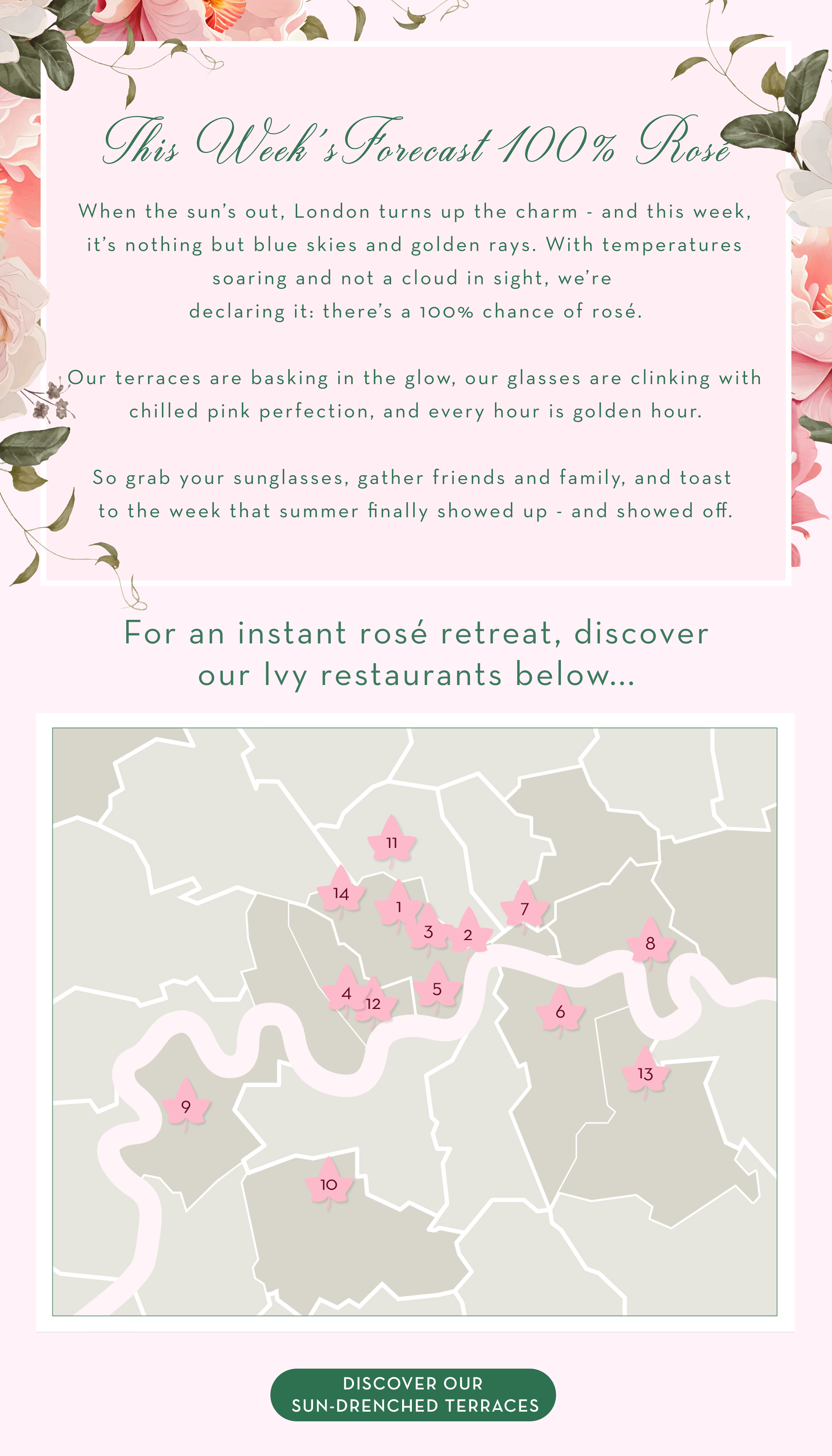 This week's forecast 100% rosé