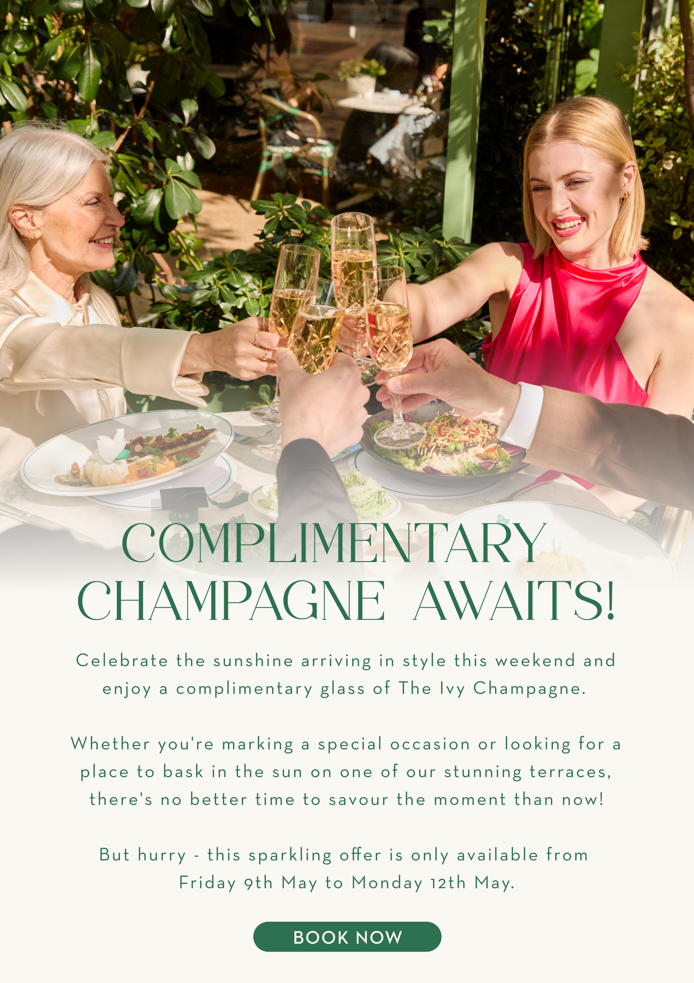 Champagne awaits