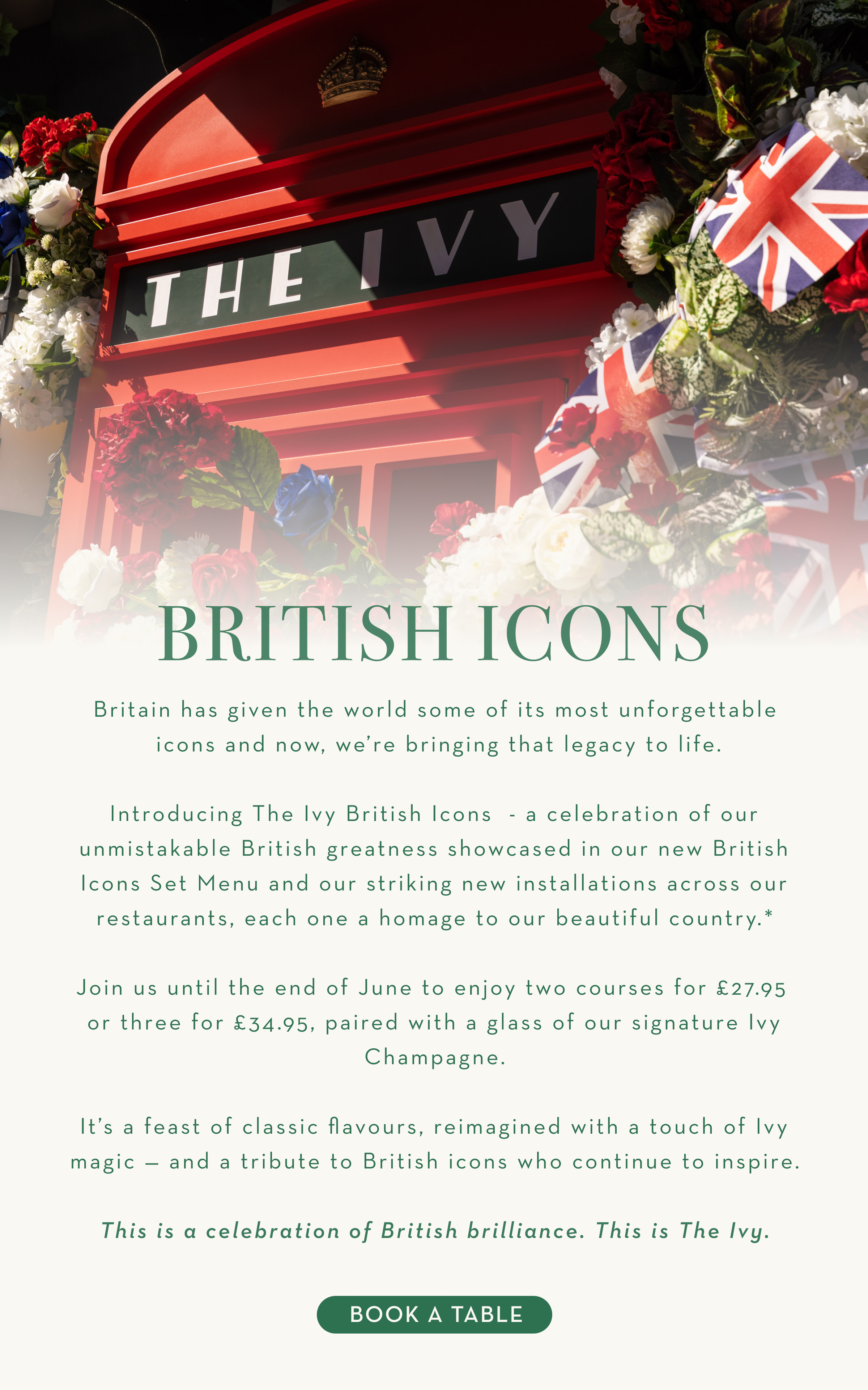 British Icons Set Menu