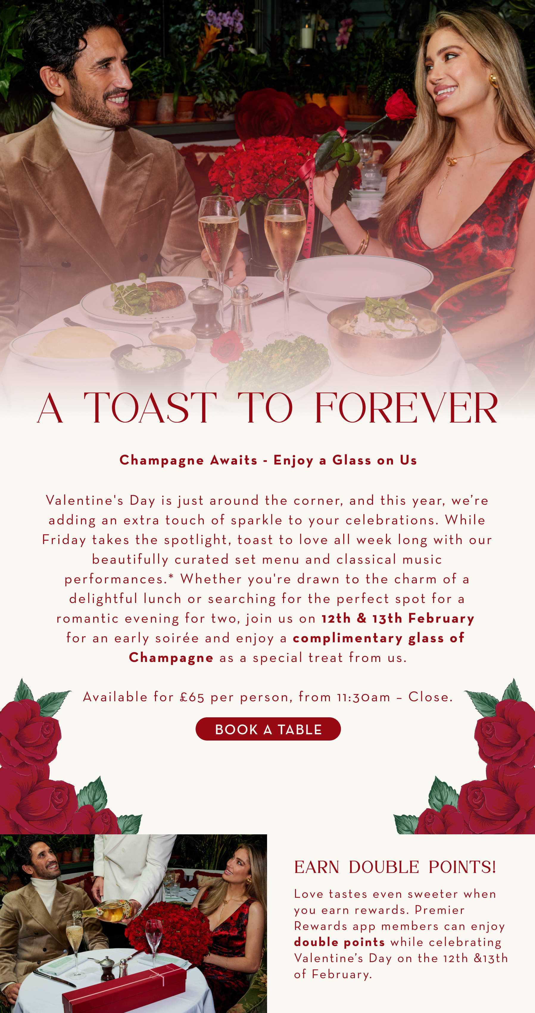 Toast to Romance - Free Champagne