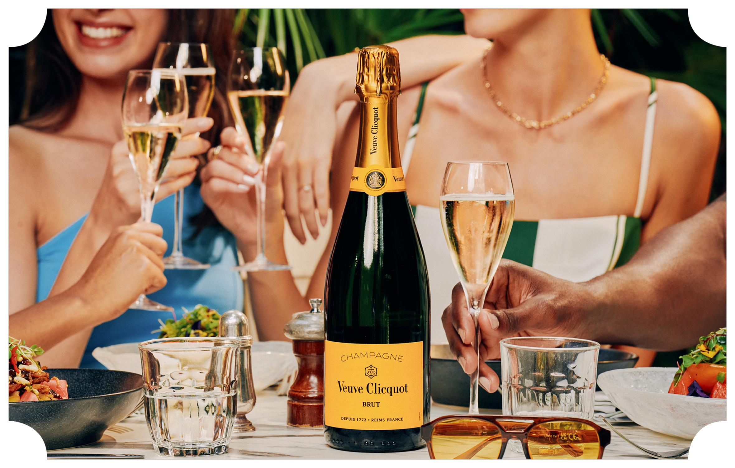 champagne outside