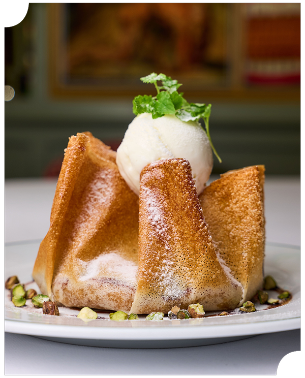 fig and pistachio dessert